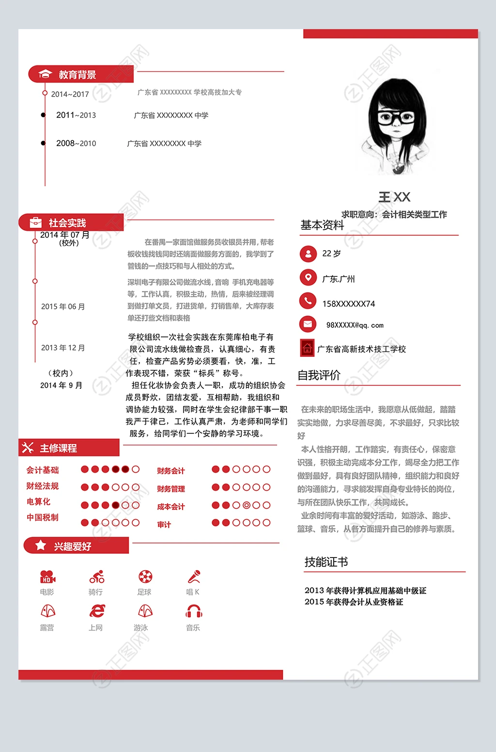 优秀个人简历模板下载 优秀个人简历模板下载