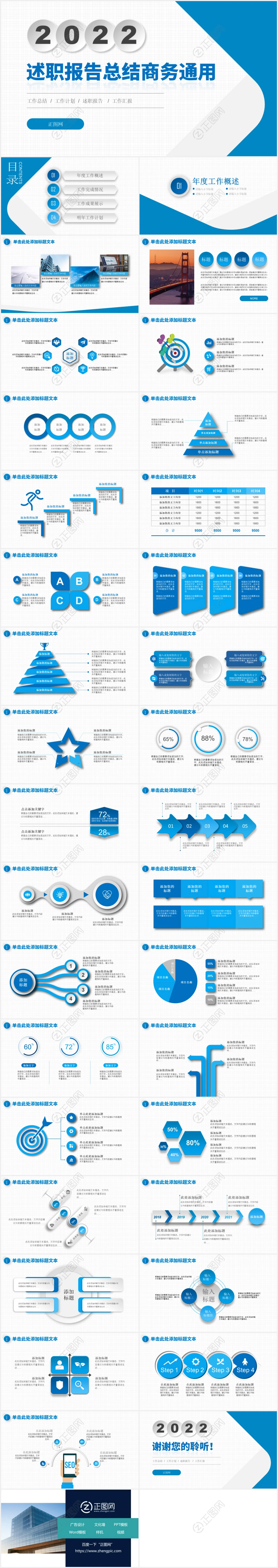 2022述职报告ppt模板
