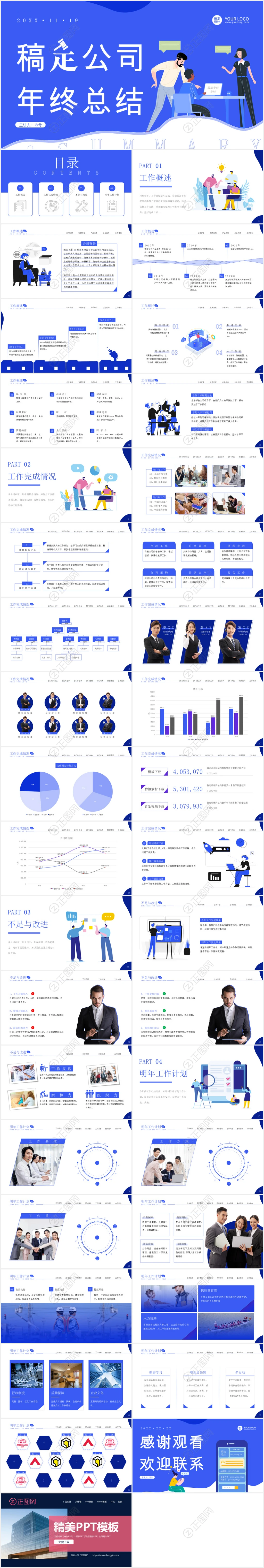 公司年终总结ppt模板 公司年终总结ppt模板
