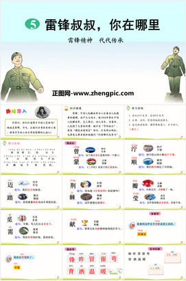 雷锋叔叔你在哪里ppt课件