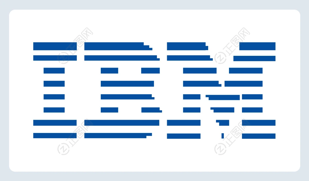 IBM logo矢量图片下载