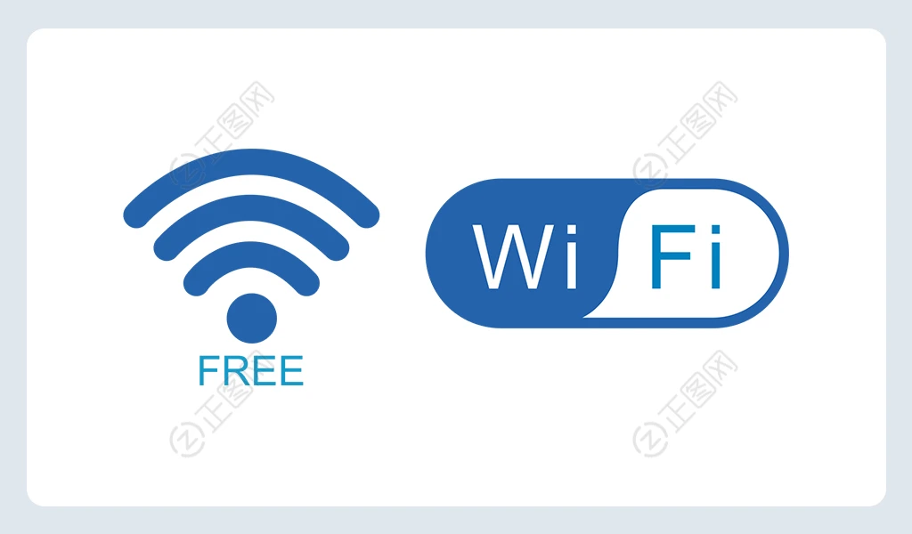 WIFI图标矢量图下载