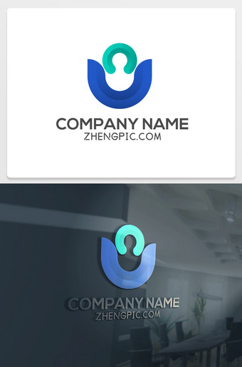 UC字母logo设计