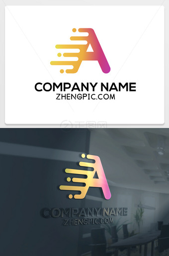 A字母logo标志素材下载