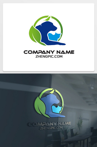 宠物店logo图标设计