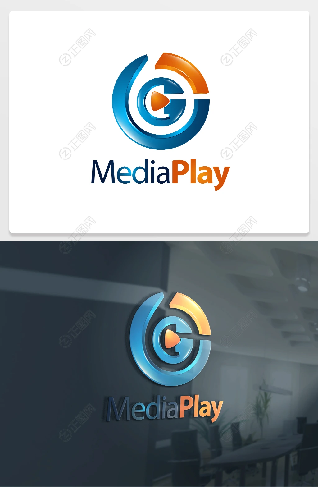 视频播放器logo图标设计 视频播放器logo图标设计