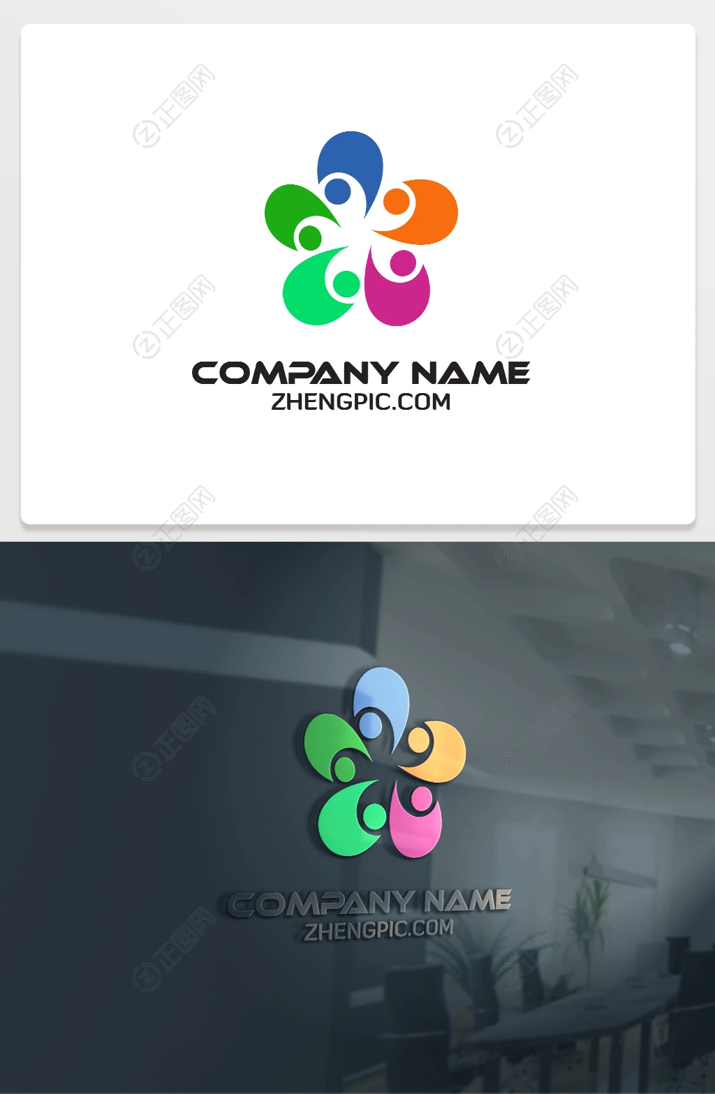 5块花瓣logo下载 5块花瓣logo下载