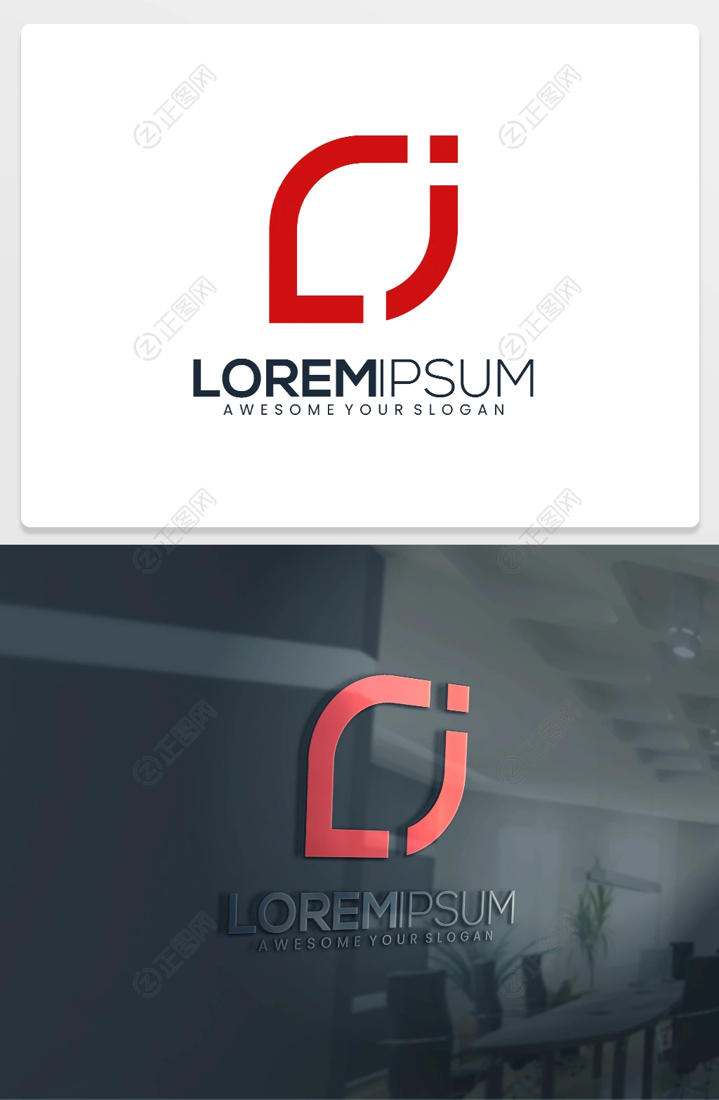 LJ字母logo标志设计 LJ字母logo标志设计