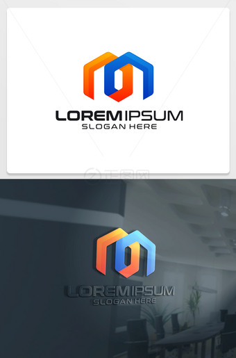 m字母logo设计素材下载