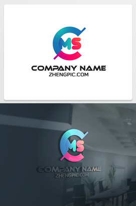 带ms字母的logo设计图片
