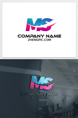 MS设计logo标志素材