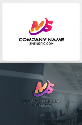 MS字母标志图形设计