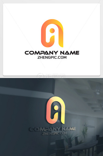 ai字母logo设计NIlogo设计