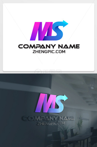 MS字母设计