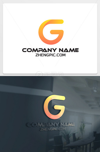 装饰公司logo设计G字母商标下载