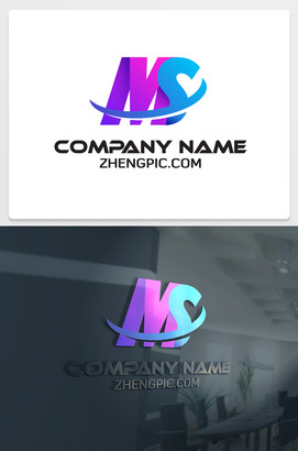 MS字母logo
