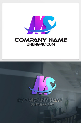 MS字母logo