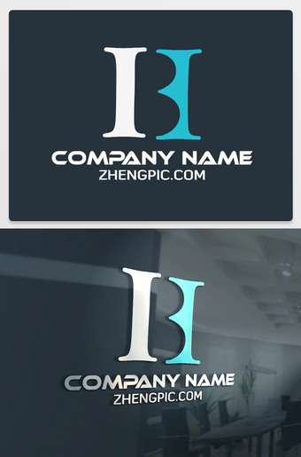HB字母logo设计