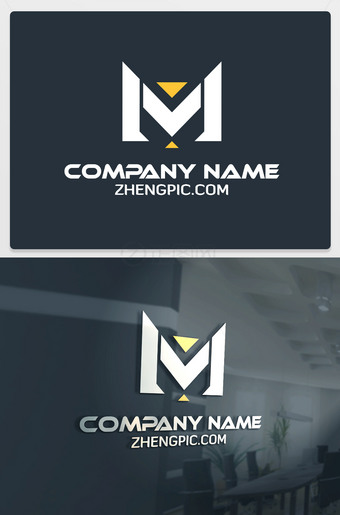 大气M字母设计mlogo图片