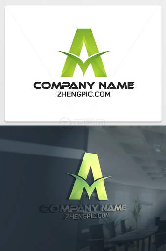建筑装饰公司a字母logo下载