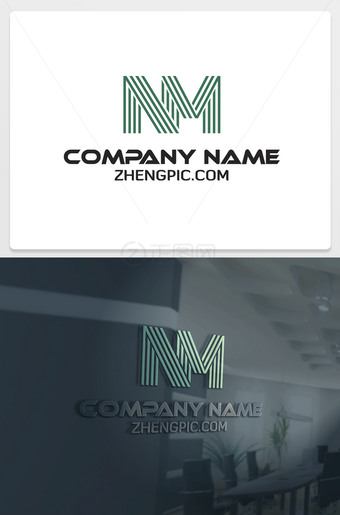 NM字母标志设计NMlogo下载