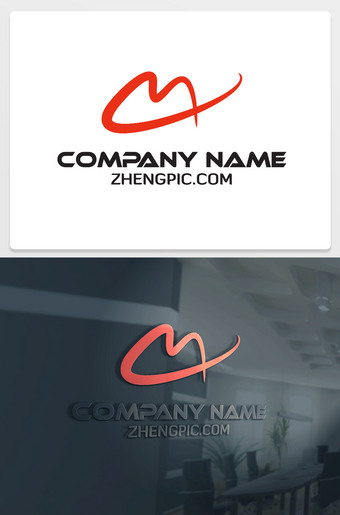 M造型品牌logo设计