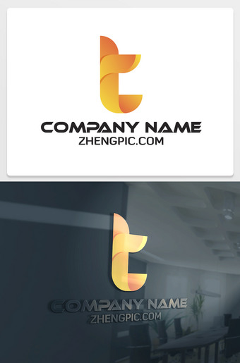 T字母开头的logo设计