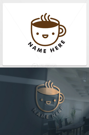 咖啡logo设计图标设计
