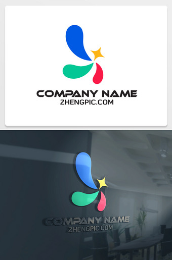 绘画儿童教育logo设计