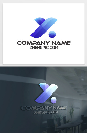 YX字母logo设计y字体设计