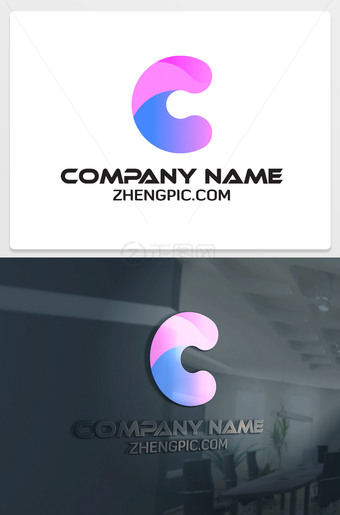 C字母logo表示设计图片下载