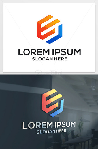 EJ字母logo设计