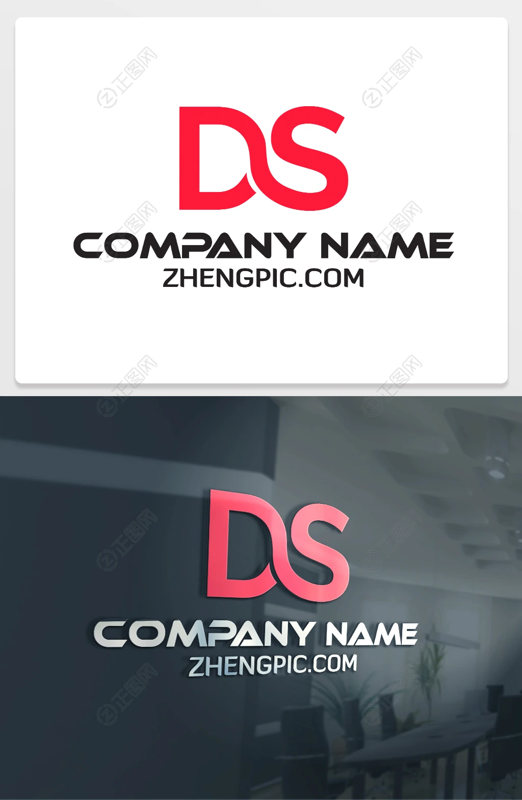 DS字母logo设计素材