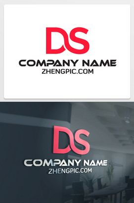 DS字母logo设计素材