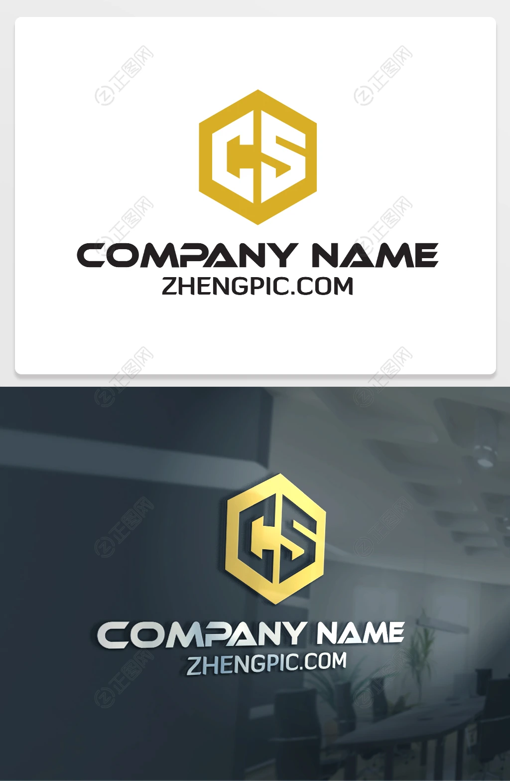 CS字母logo设计