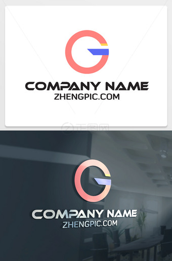 公司圆形G字母logo下载