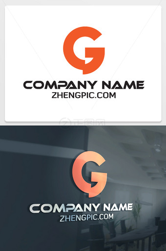 CJ字母logo设计G标志下载