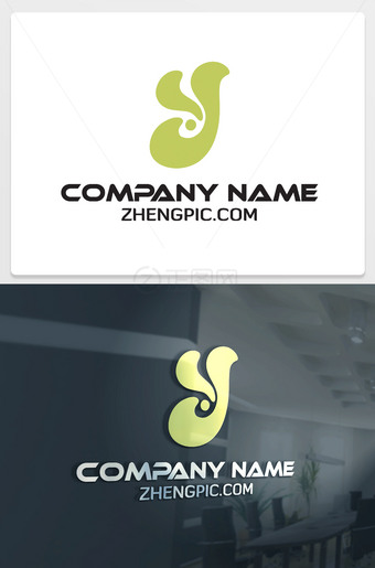 胖胖的Y字母logo