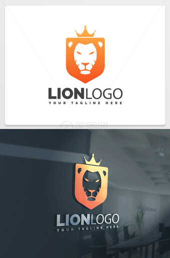 皇冠狮子头logo标志下载