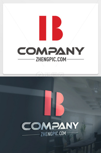B字母logo设计