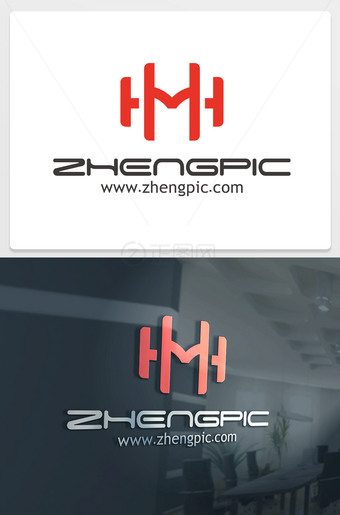 HH字母logo下载