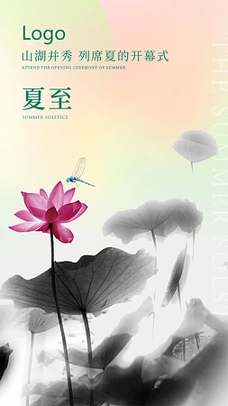 夏至节气移动端海报