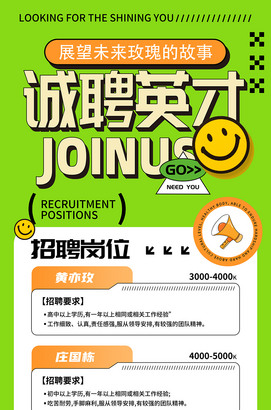 诚聘英才招聘海报