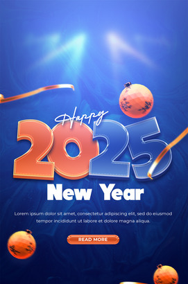 2025新年快乐海报
