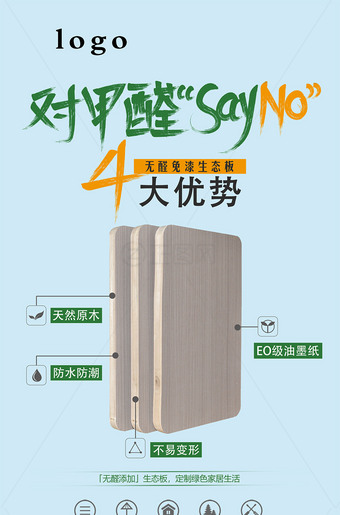 对甲醛sayno环保板材海报