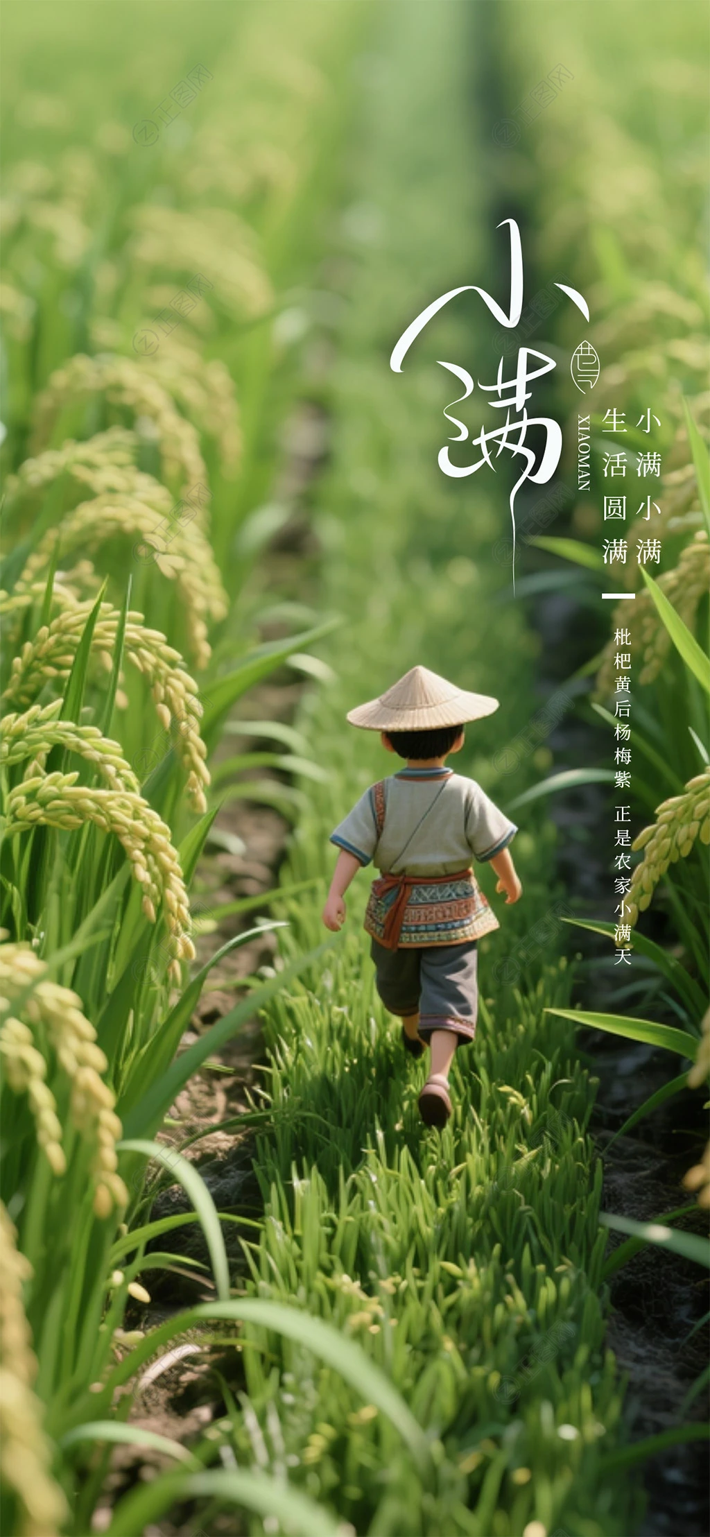 小满海报图片素材
