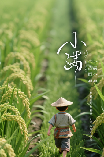 小满海报图片素材