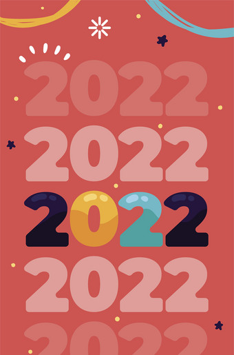 2022海报矢量图