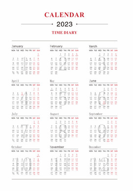 2023年历设计素材模板下载