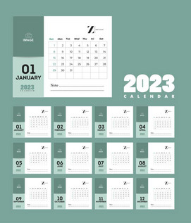 2023年台历模板